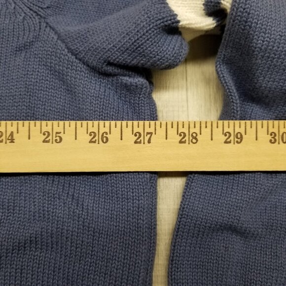 ✅Christopher & Banks C.J. Banks Blue W/White Star Cotton Sweater Size 3X - Picture 4 of 10